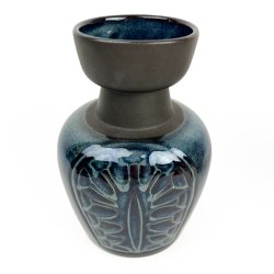 Smuk bl� S�holm vase � Einar Johansen 3325
