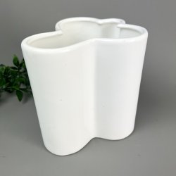 Hvid vintage keramikvase