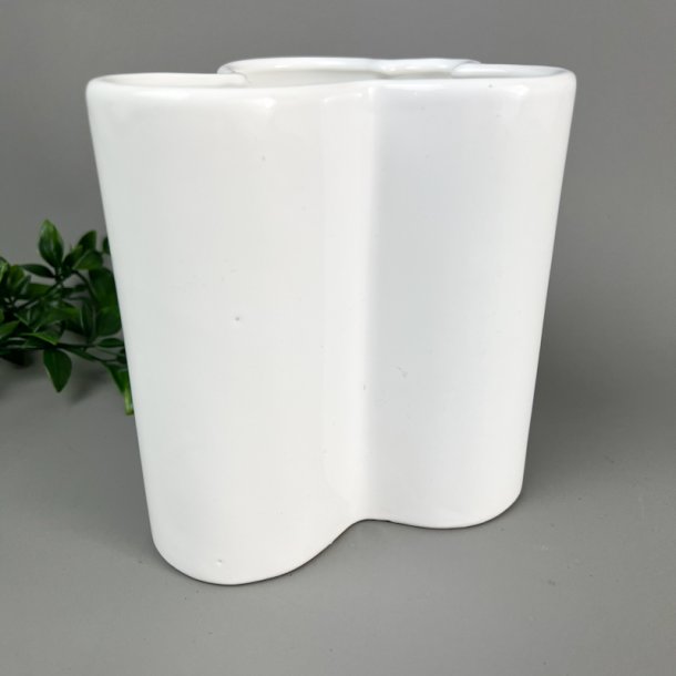 Hvid vintage keramikvase