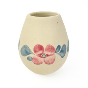 Vintage Vase mit Blumendekor