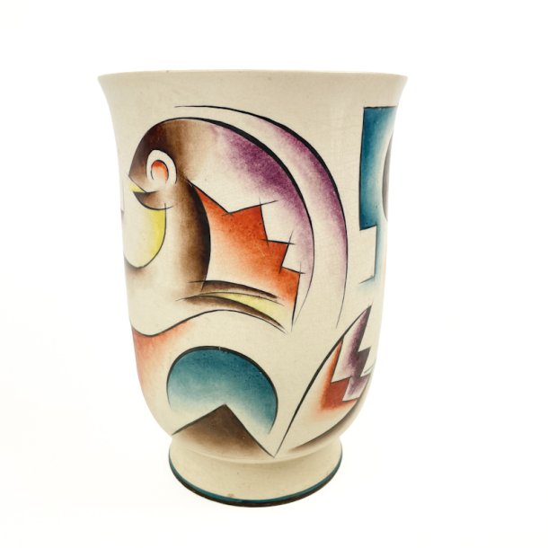 Kunstnerisk kubistisk vintage vase