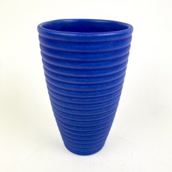 Bl� retro rillet vase