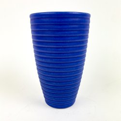 Bl� retro rillet vase