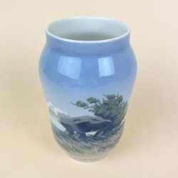 Royal Copenhagen vase - landskab 2. sortering