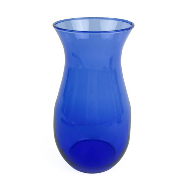 Vintage koboltbl� glasvase