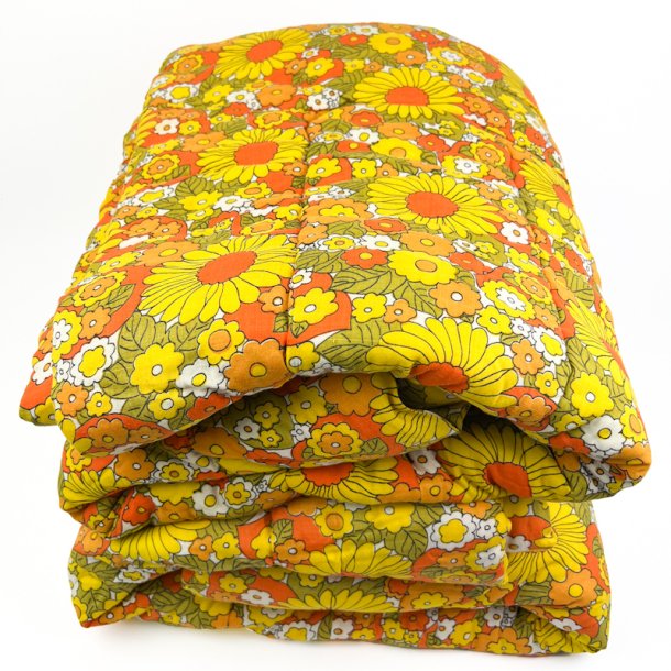 To blomstrede vintage vatt�pper