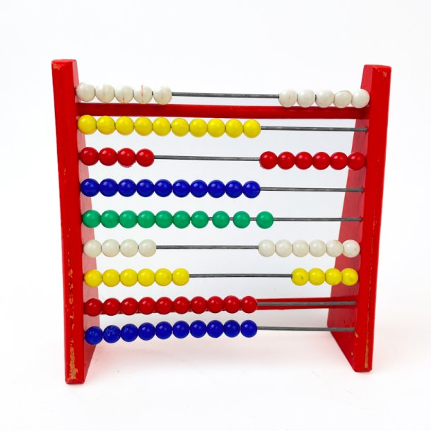 Lille rd retro kugleramme i tr