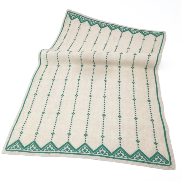 Vintage bordlber med grnt mnster 