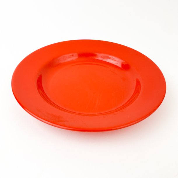 Retro Roter Rosti Teller