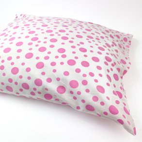 Vintage pudebetrk med pink prikker