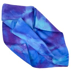 Hndmalet bl vintage silketrklde