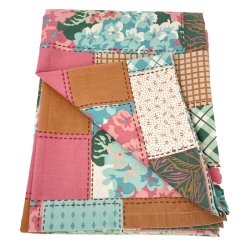 Retro-Bettberwurf fr ein Einzelbett.