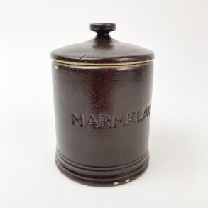 Vintage marmeladekrukke i stentj