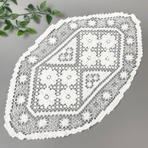 Geklppelter Vintage-Tischlufer.