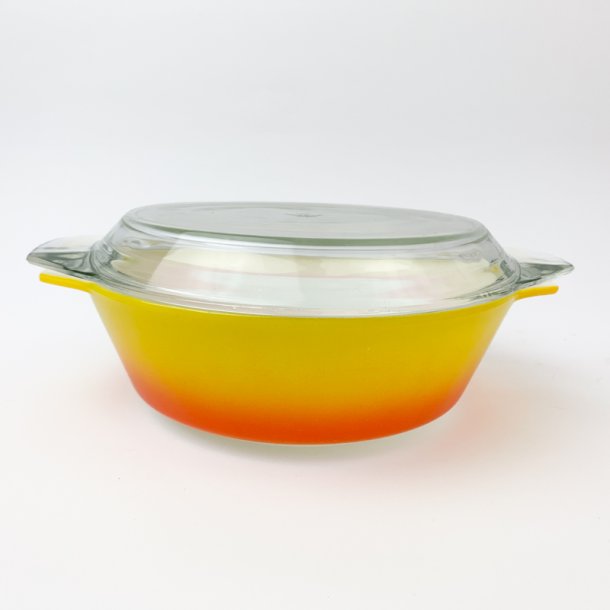 Ildfast gult retro glasskl 