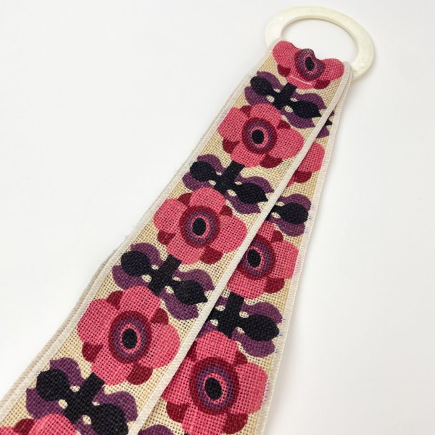 Retro bakkebnd med blomster