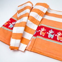 Vintage babylagen med kattemotiv