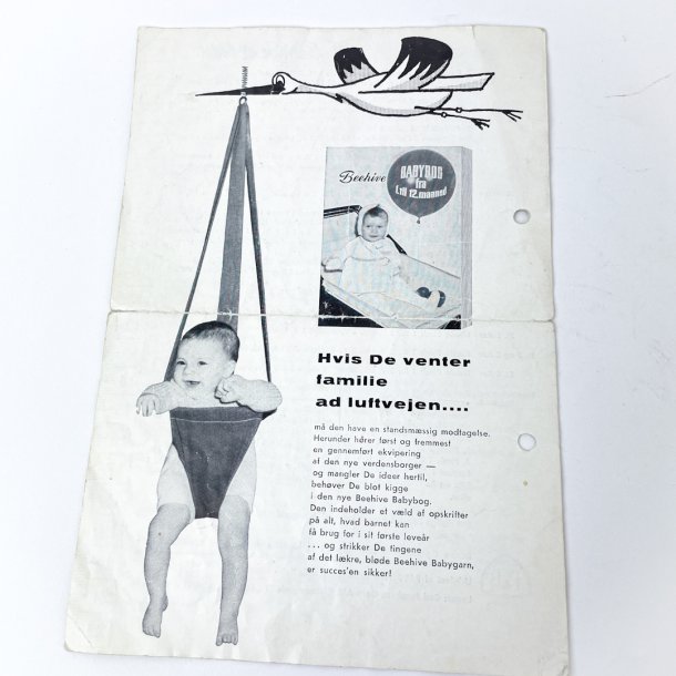 Vintage strikkeopskrift 1960'erne  cardigan til brn