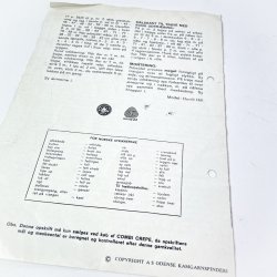 Vintage strikkeopskrift 1960'erne  cardigan til brn