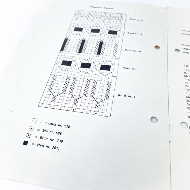 Vintage strikkeopskrift 1960'erne  pige sweater og cardigan