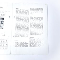 Vintage strikkeopskrift 1960'erne  brnesweater og hue