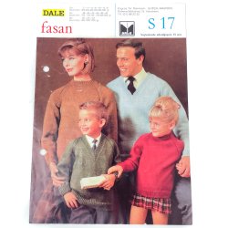 Vintage strikkeopskrift fra 1960'erne  sweaters og hklet slips