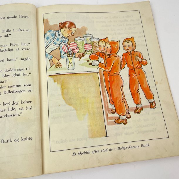 Vintage b�rnebog: Trillingerne og deres ny onkel