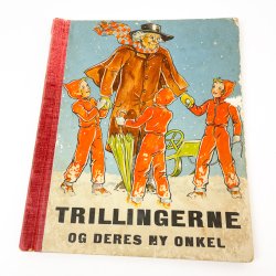 Vintage b�rnebog: Trillingerne og deres ny onkel