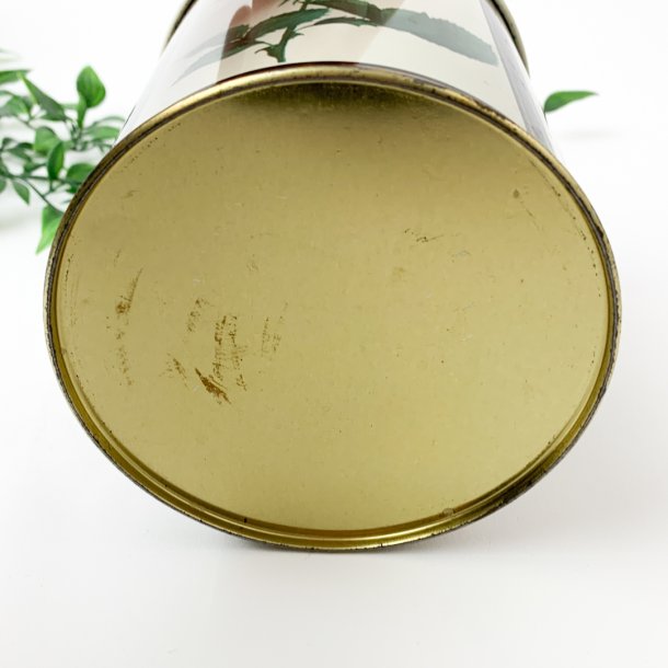 Retro Kchendose mit Blumenmotiven