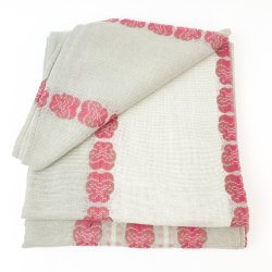 Retro dug i beige og rosa  240 cm