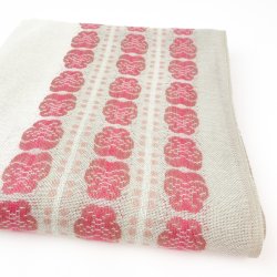 Retro dug i beige og rosa  240 cm