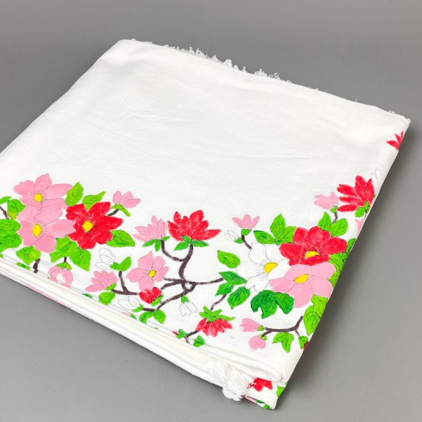 Blomstret vintage dug - 300 cm