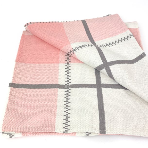 Ternet rosa vintage dug - 110 x 110 cm