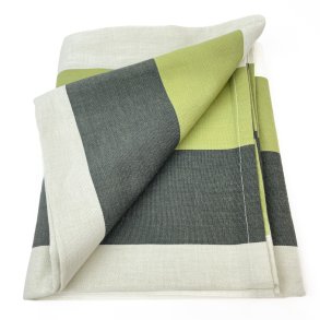 Retro Tischdecke mit breiten Streifen  220 cm