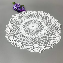 Hvid vintage lysedug