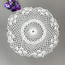 Hvid vintage lysedug