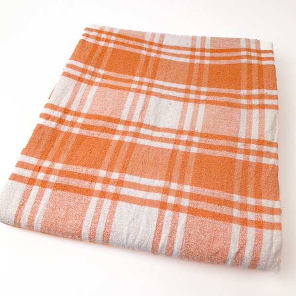 Retro ternet dug i hvid og orange