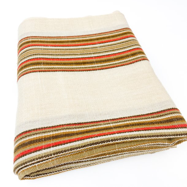 Retro-Tischdecke in Beige- und Brauntnen  180 cm
