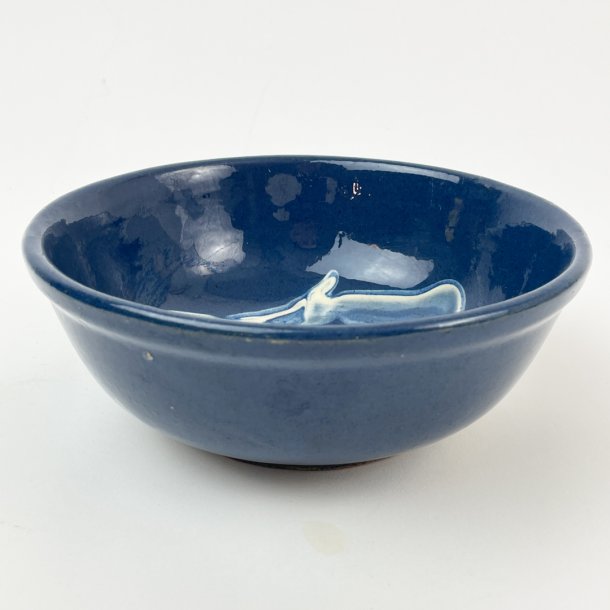 Bl lertjsskl  Fuglede Keramik, 27 cm