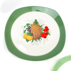 Sechs Dessertteller - Figgjo Flint, Norwegen