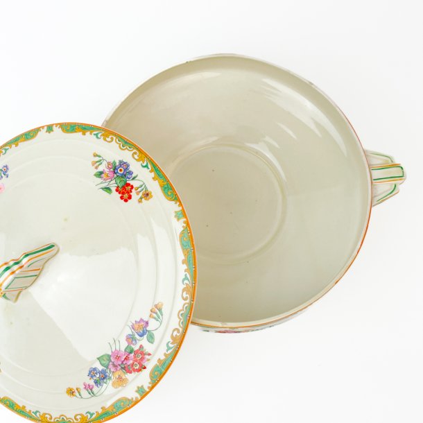 Schssel mit Deckel aus dem Ballarat-Service von Grindley, England