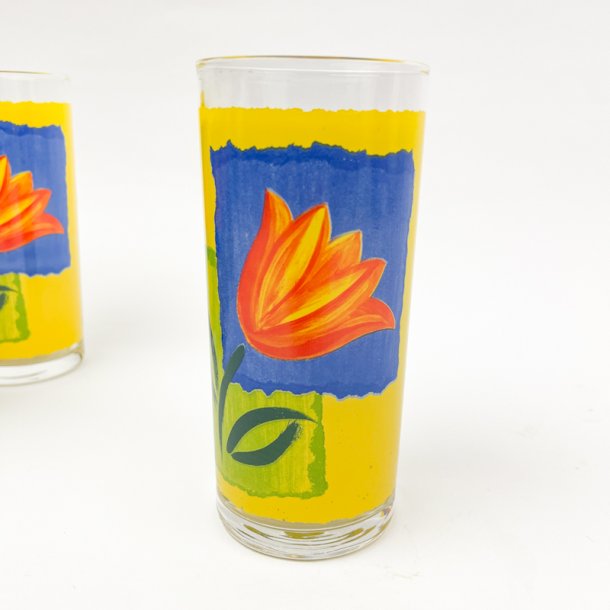 Gul retro drikkeglas - Matys