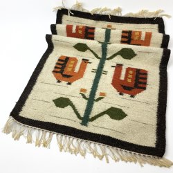 Heller Kelim-Teppich, 55 x 87 cm.