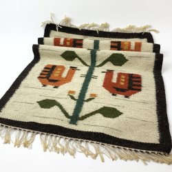 Heller Kelim-Teppich, 55 x 87 cm.