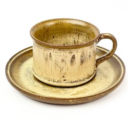 Retro Steingut-Teetasse