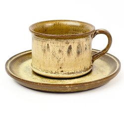 Retro Steingut-Teetasse