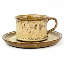 Retro Steingut-Teetasse