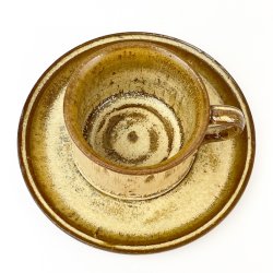 Retro Steingut-Teetasse