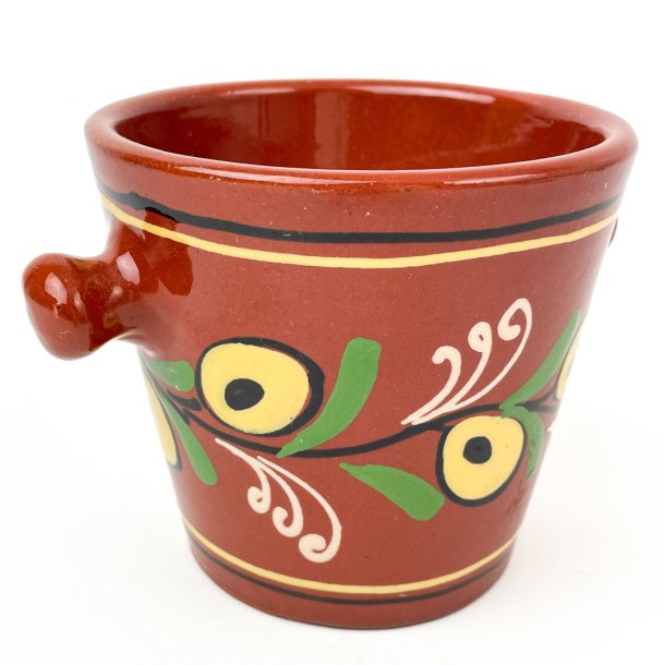 Hbscher Vintage-bertopf mit klassischer Bauernmalerei