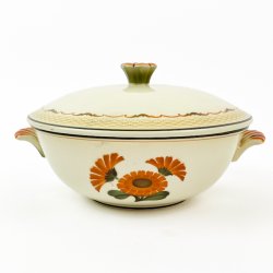 Servierschale mit Deckel  Morgenfrue, Aluminia